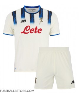 Günstige Atalanta Auswärts Trikotsatzt Kinder 2025-26 Kurzarm (+ Kurze Hosen)